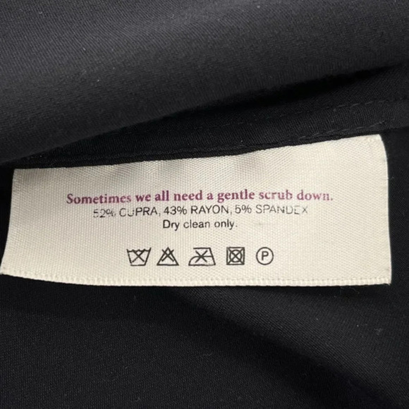 MM Lafleur Boxy Top Womens S Black Cupra Blend Cap Sleeves High-Low Luxe Minimal - Picture 10 of 11